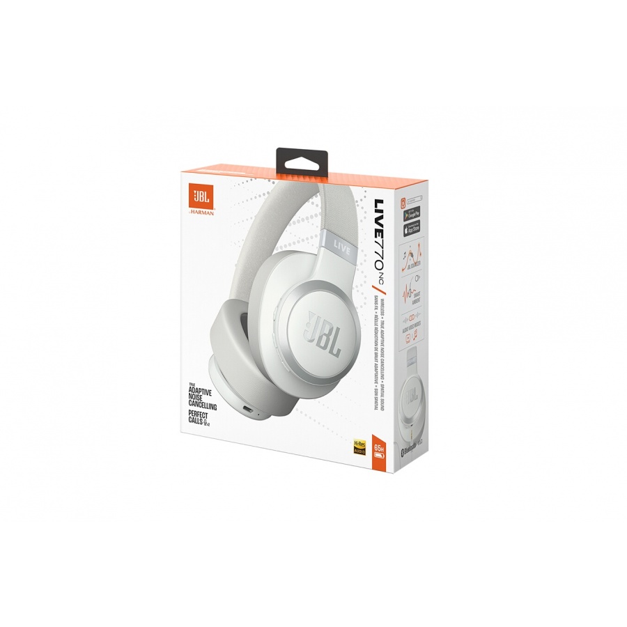 Jbl Live 770 NC Blanc, Casque Circum-Auriculaire sans fil a reduction de bruit adaptative n°7