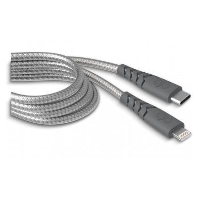 Force Power Câble de charge renforcé Lightning / Type C 2m Gris