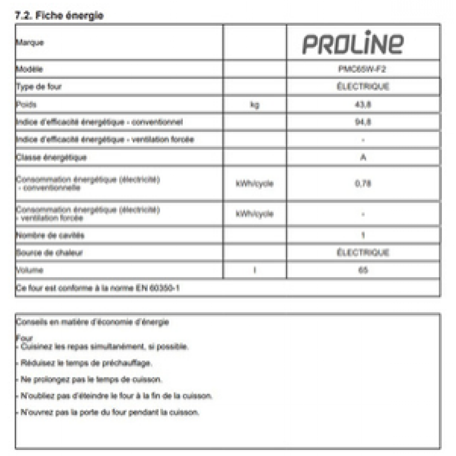 Proline PMC65W-F2 n°8