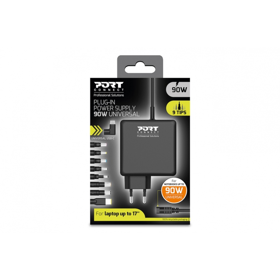 PORT DESIGNS CHARGEUR UNIV 90W  + USB-C - EU n°9