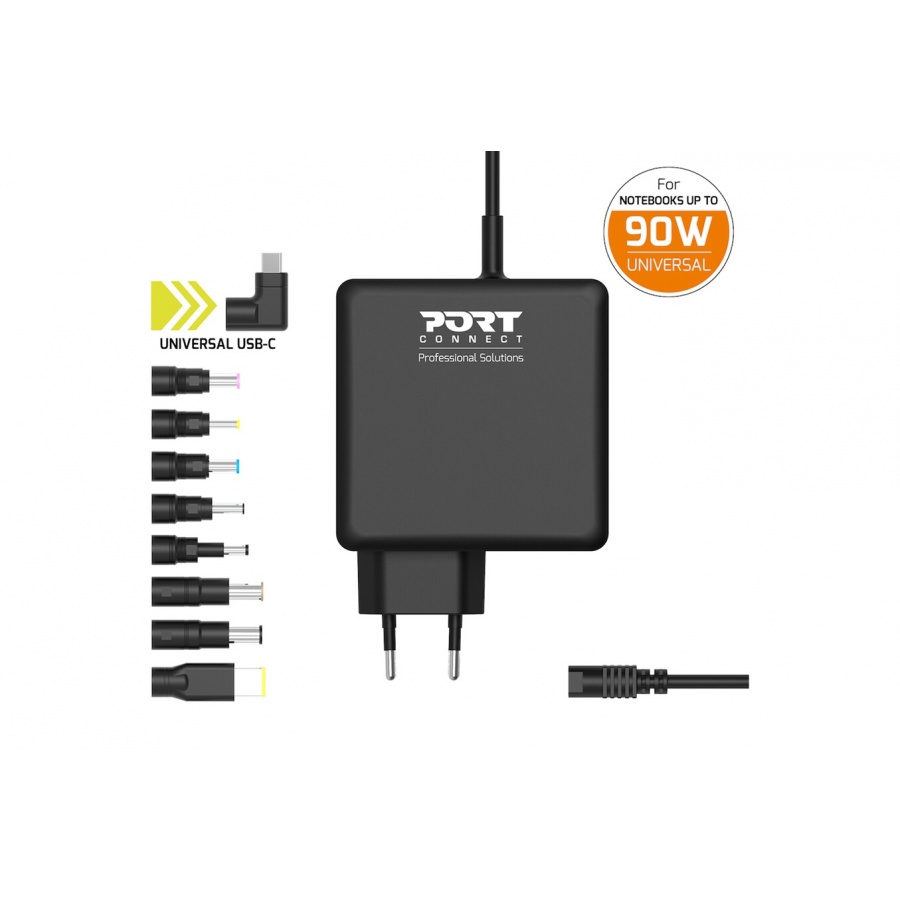 PORT DESIGNS CHARGEUR UNIV 90W  + USB-C - EU n°1