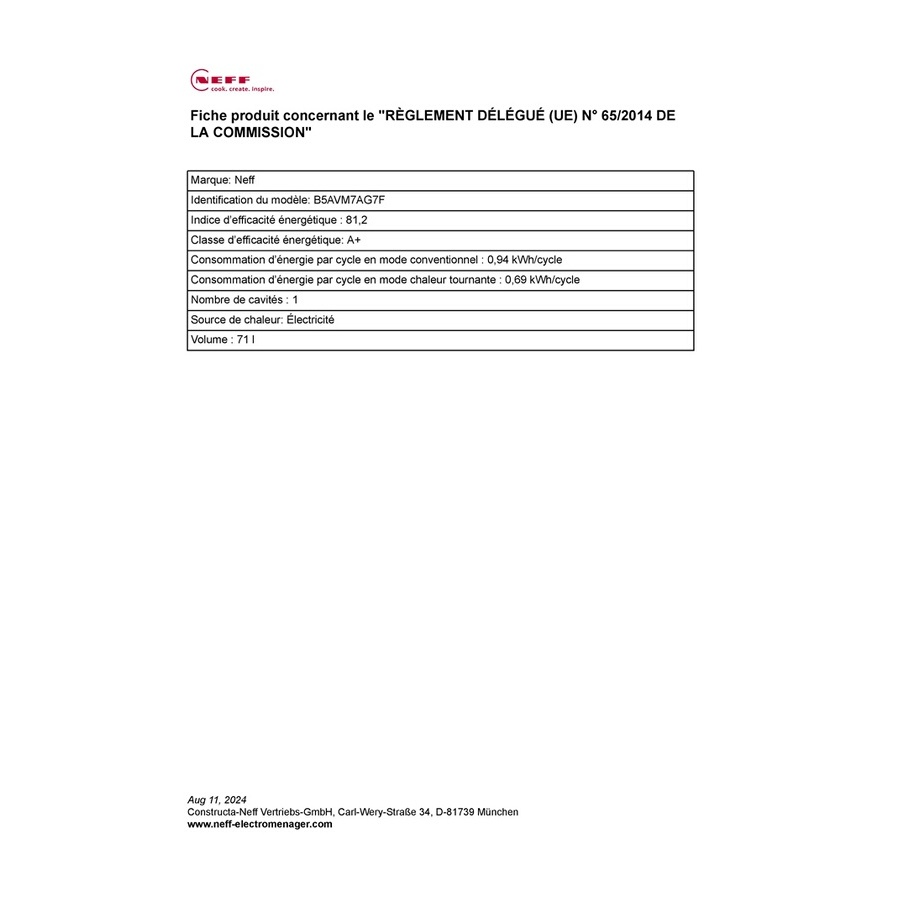 NEFF B5AVM7AG7F n°15