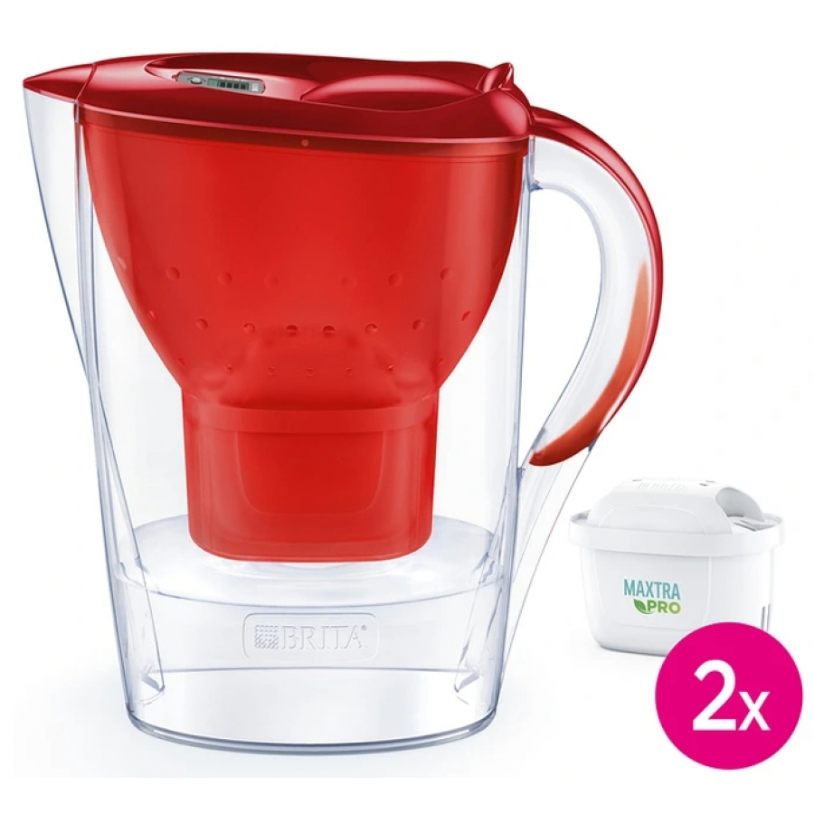 Brita Marella rouge 2 mois (inclus 2 cartouches filtrantes MAXTRA PRO All-in-1) n°1