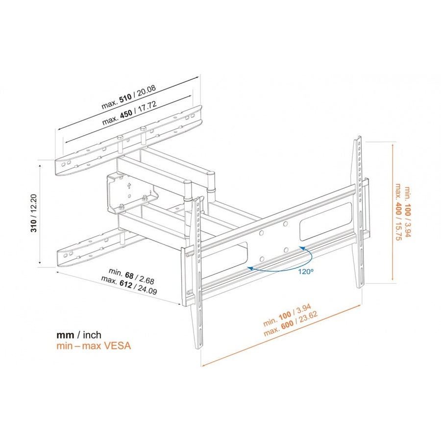 VOGELS SM4BFD9 43" A 90" n°2