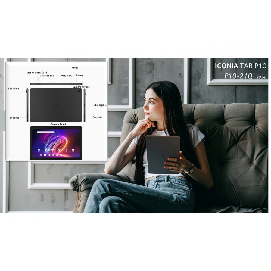 Acer Iconia P10-21Q-86BJ Aluminium n°5