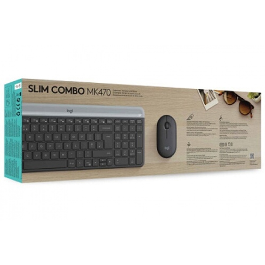 Logitech Slim Wireless Keyboard and Mouse Combo MK470 - GRAPHITE - FRA - 2.4GHZ - N/A - CENTRAL n°6