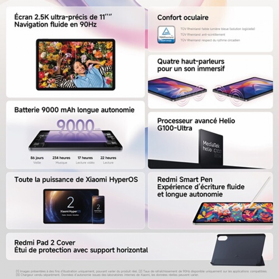 Xiaomi Redmi Pad 2 4/128 Wifi+Cover+Fourreau FD n°8