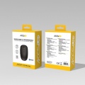 Accsup Souris rechargeable sans fils noire - 2.4G & Bluetooth