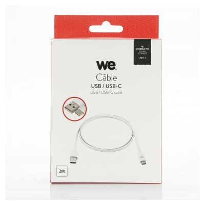 WE USBC USBA 2M BLANC