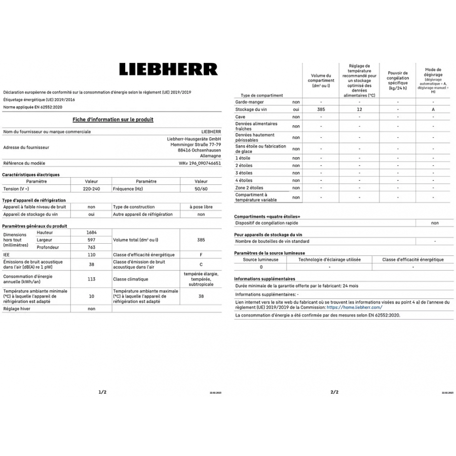 LIEBHERR WKV196 n°12