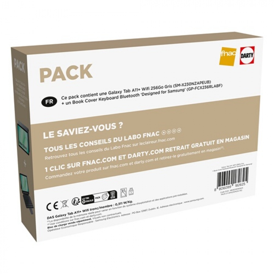 SAMSUNG PACK FNAC GALAXY TAB  A11 (11") + BOOK COVER KEYBORD BLUETOOTH n°2