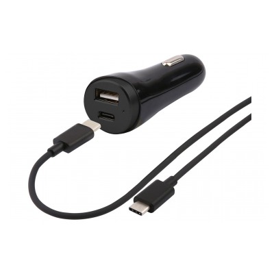 Temium CHARGEUR ALLUME CIGARE  USB A ET USB TYPE C